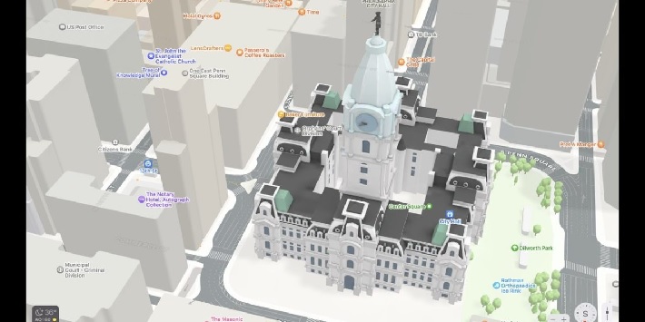 Apple Rolls Out New Updated 3D Apple Maps For Philadelphia