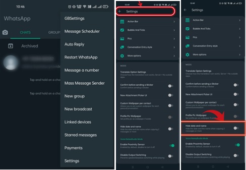 How To Hide Chat In WhatsApp in latest version - 3