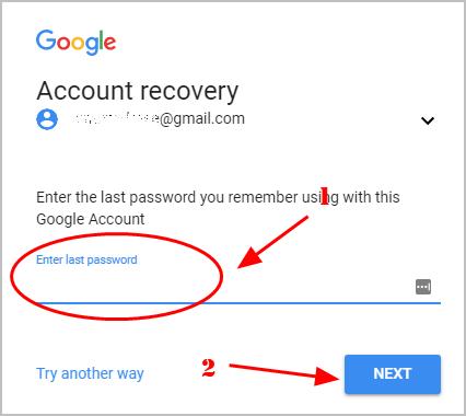 Recover Gmail Account