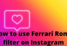 Ferrari Roma filter