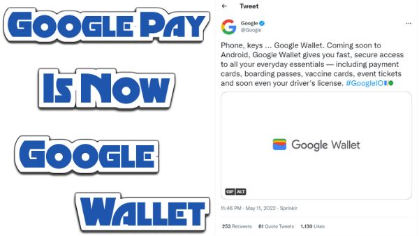 Google pay is now google wallet