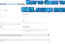 How to Check your CIBIL score online