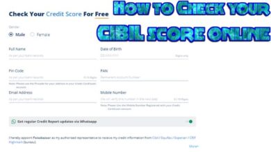 How to Check your CIBIL score online