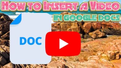 How to Insert a Video in google docs