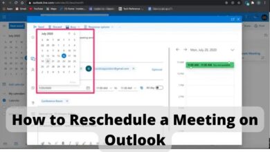 How to Reschedule a Meeting on Outlook