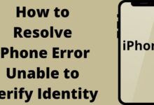 How to Resolve iPhone Error Unable to Verify Identity