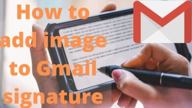 How to add image to Gmail signature