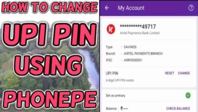 How to change UPI Pin using PhonePe