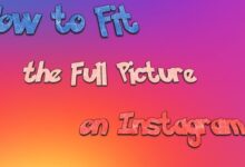 How to fit the full picture on Instagram