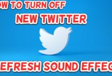 turn off new Twitter Refresh sound