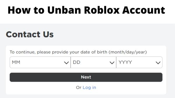 How to Unban Roblox Account