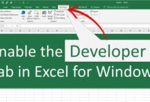 How to Enable Developer Mode on Excel