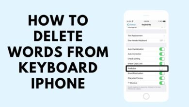 how to delete words from keyboard