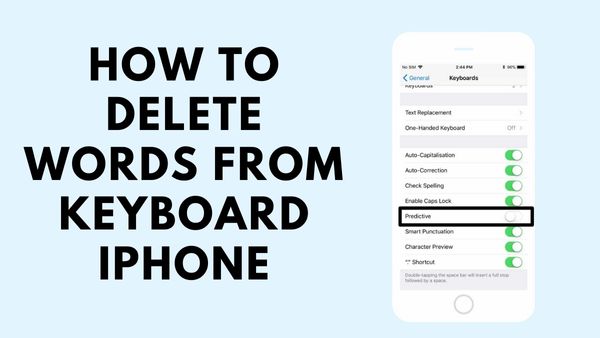 how to delete words from keyboard