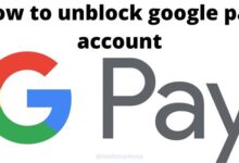 how to unblock google pay account