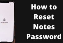 How to Reset Notes Password