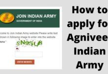 How to apply for Agniveer Indian Army