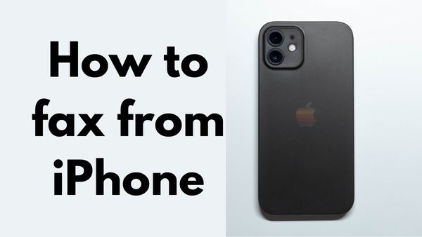 How to fax from iPhone