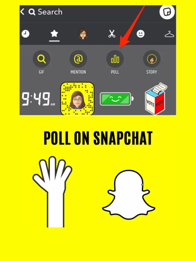 Snapchat: How to add poll to a post