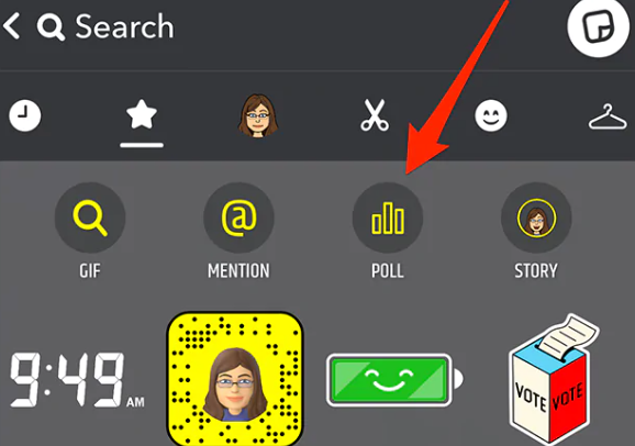 Snapchat: How to add a poll to a post - 2