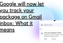 track your package on Gmail inbox