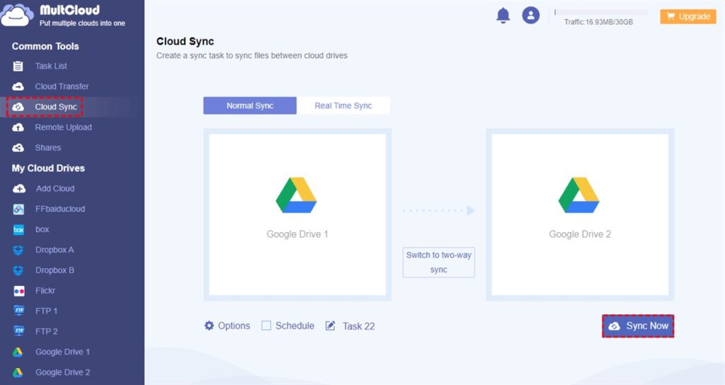 How to Sync Multiple Google Drive Accounts 