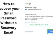 Recover your Gmail Password