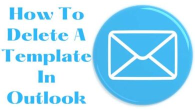 How To Delete A Template In Outlook