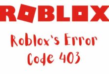 Roblox's Error Code 403