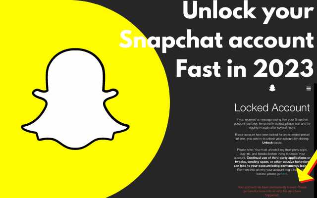 Unlock Snapchat account