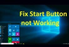 Windows Start Button Not Working