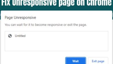Fix Unresponsive page on Chrome
