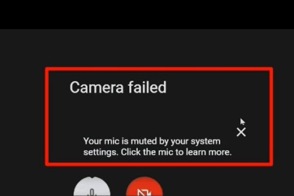 How to Fix camera Failed in Google Meet