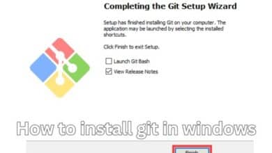 How to install git in windows