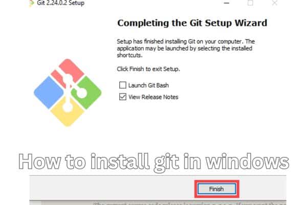 How to install git in windows