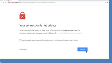 your connection is not private