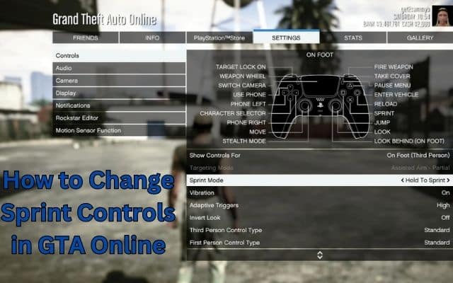 Change Sprint Controls in GTA Online