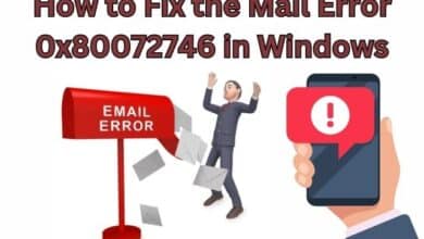 Mail Error 0x80072746