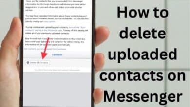 delete uploaded contacts