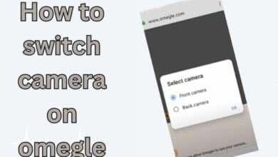 how to switch camera on omegle