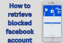retrieve blocked facebook