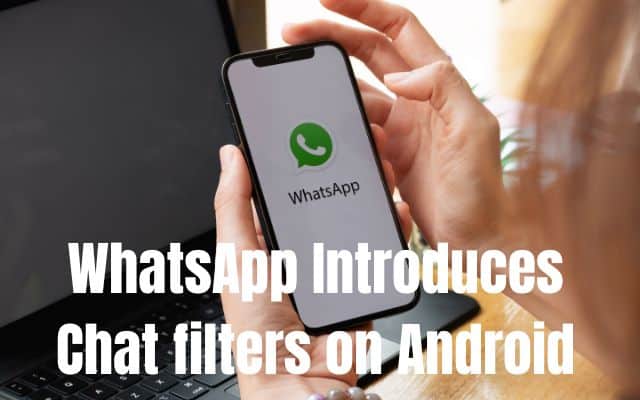 Chat filters in WhatsApp on Android