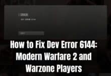 Fix Dev Error 6144