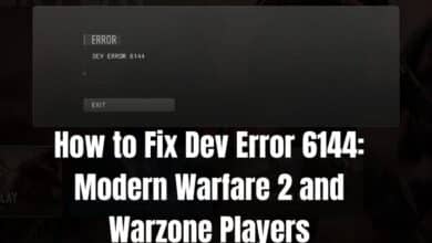 Fix Dev Error 6144