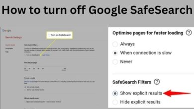 How to turn off Google SafeSearch