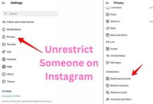 Unrestrict Someone on Instagram
