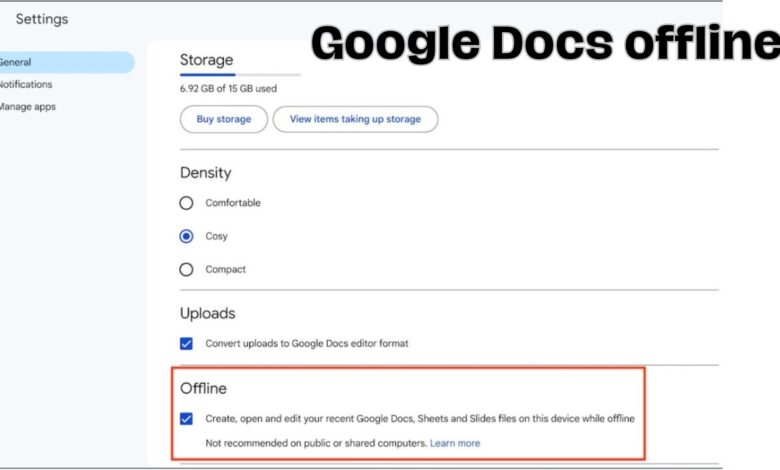 Google Docs offline