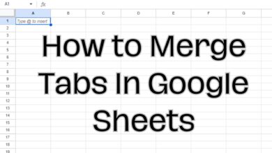 Merge Tabs In Google Sheets