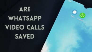 Are whatsapp video calls saved