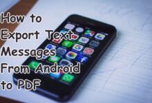 Text Messages From Android to PDF